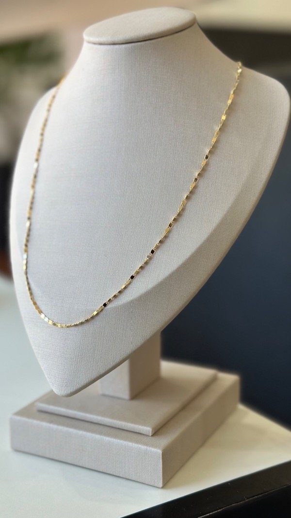 Producto - Cadena Rocio 50cm laminada en oro 18k