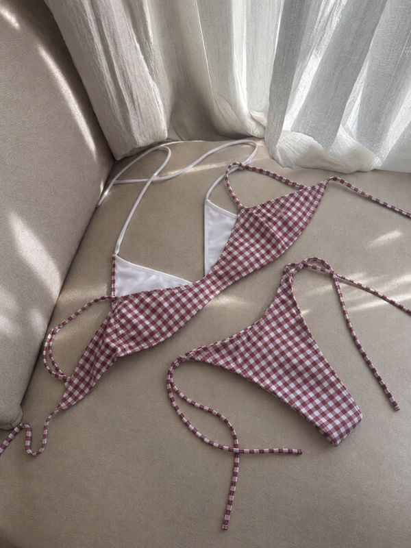 Producto - Bikini Scottish bordo