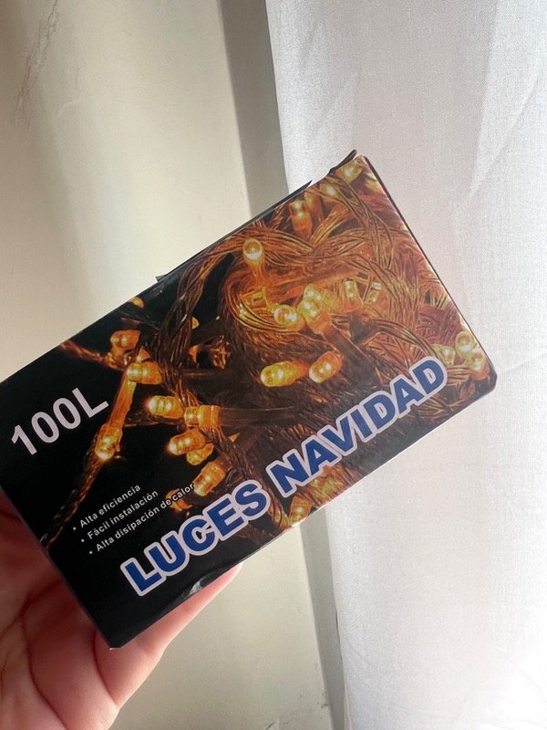 Producto - 100 luces tipo arroz 6 mtrs calida