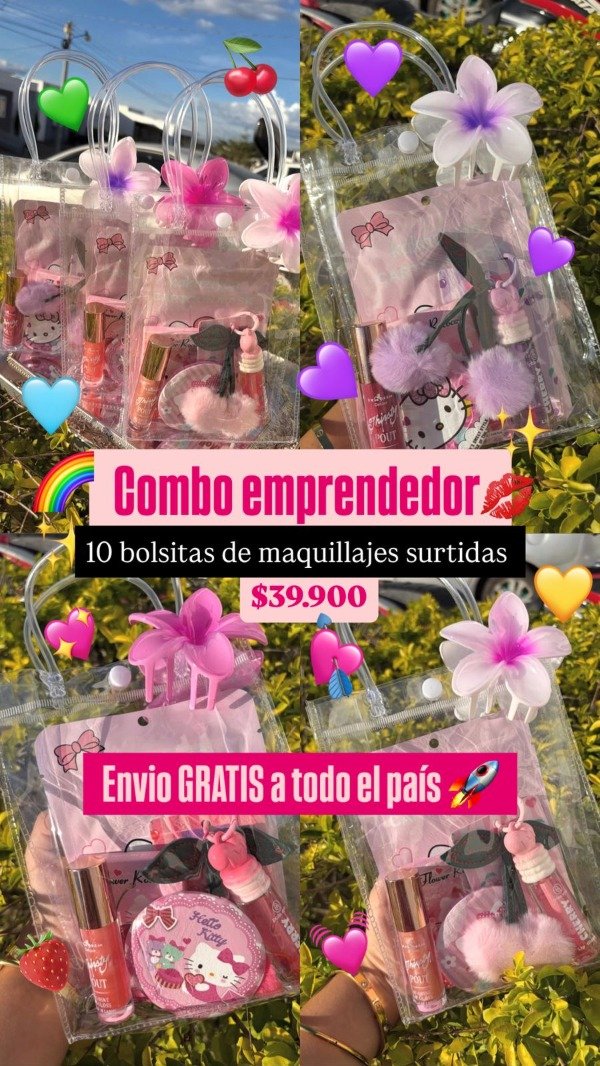 Producto - Combo 10 bolsitas de makeup surtidos