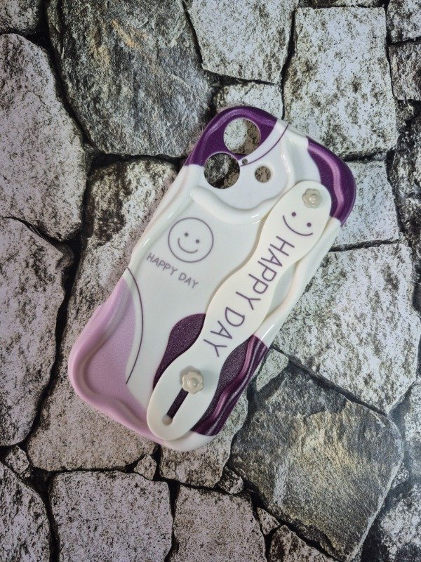 Producto - Funda tpu diseño con strap Iphone 17 happy