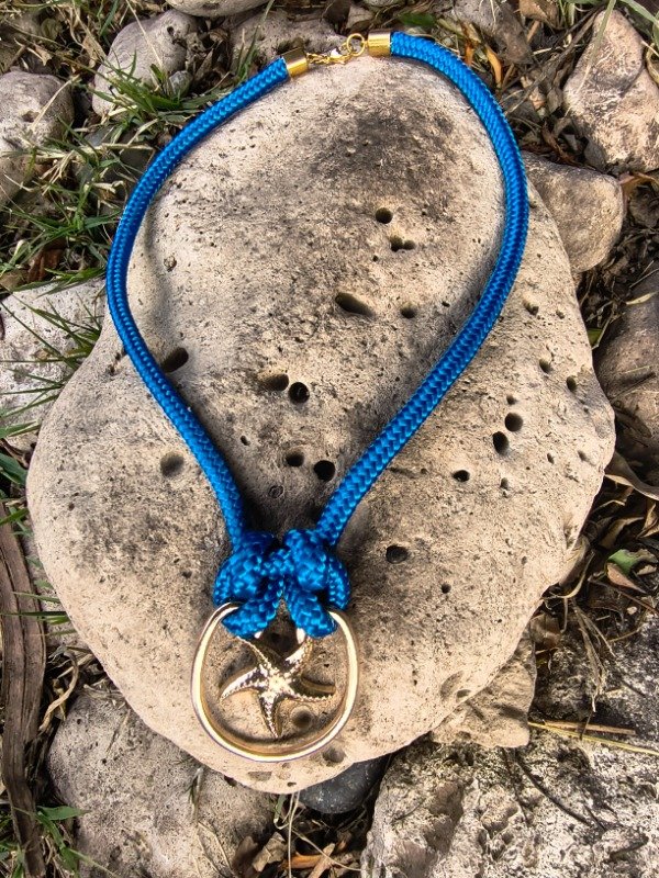 Producto - Collar Ostra soga blue - 1