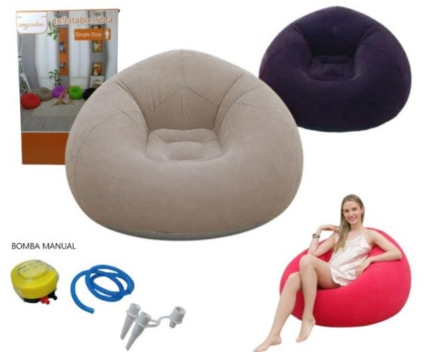 Producto - Sofa sillon inflable c/inflador