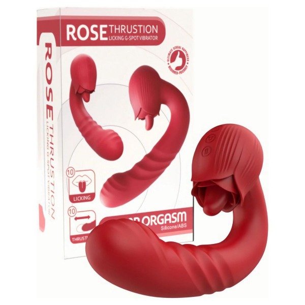 Producto - VIBRADOR ROSE CON LENGUA DOBLE ESTIMULACION