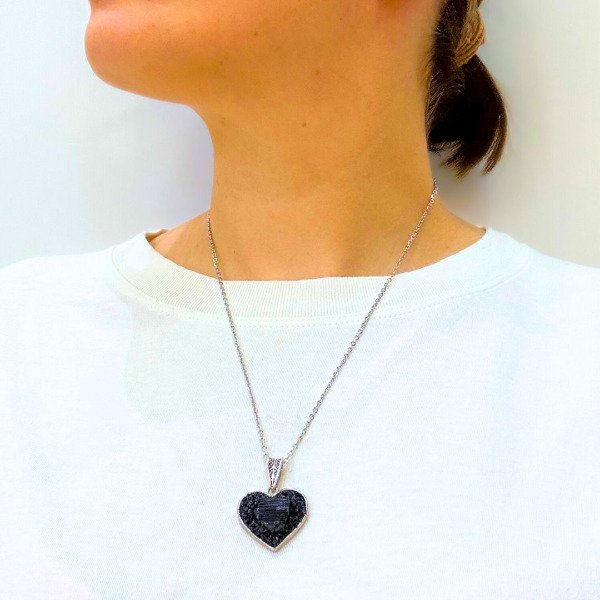Producto - Collar corazon Turmalina