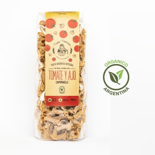 Producto - Pastas integrales con TOMATE Y AJO - Campanelle