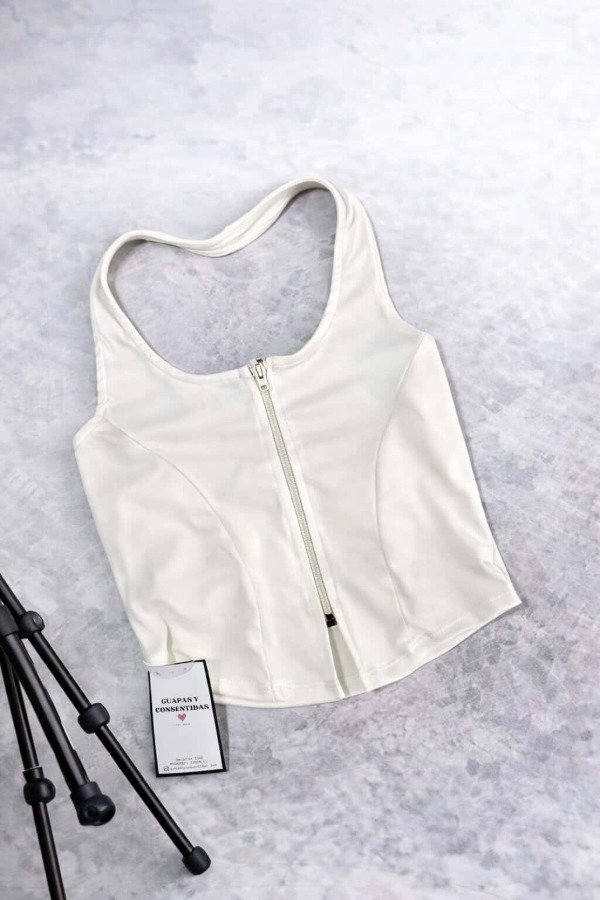 Producto - Top White Con cierre