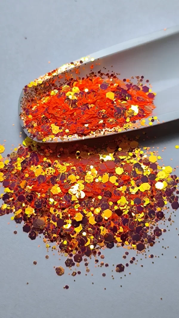Producto - Glitter Naranja - Neon Camaleon NH005