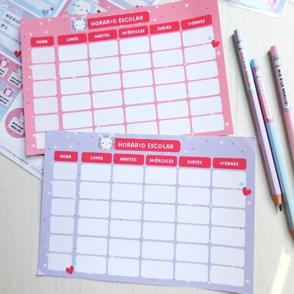 Producto - Horarios Escolares x 2