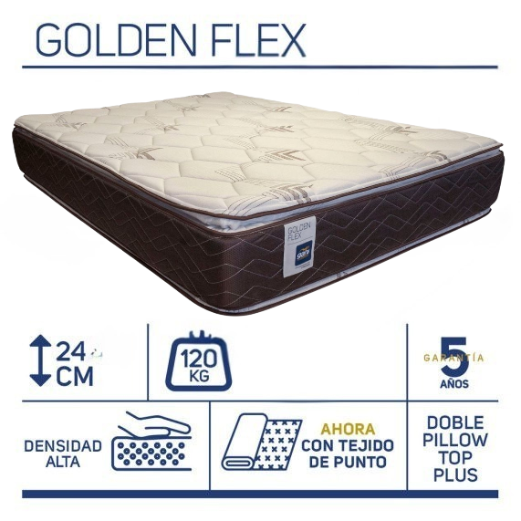 Producto - Cochon 2 plazas Espuma (1.40 x 1.90) Golden Flex