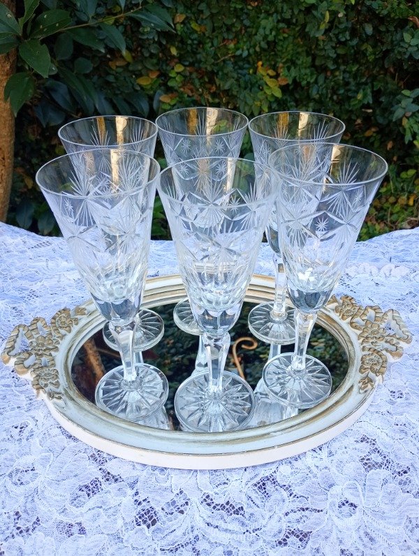 Producto - Juego de 6 copas de cristal para agua - 0