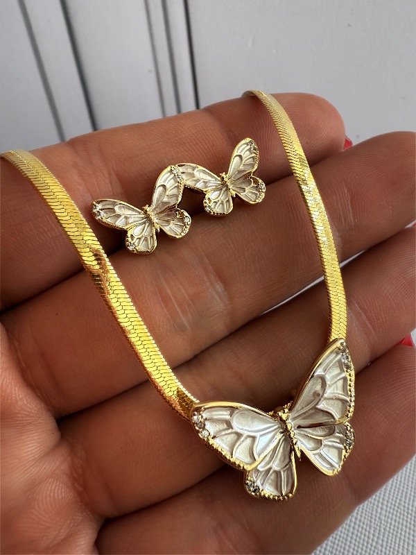 Producto - Set Mariposa Luxury Plata Gold