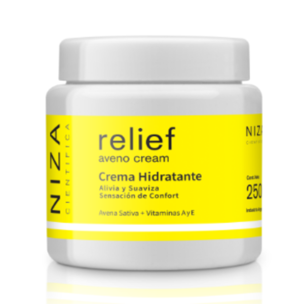 Producto - Relief aveno cream - Crema hidratante para pieles sensibles (250g) - NIZA