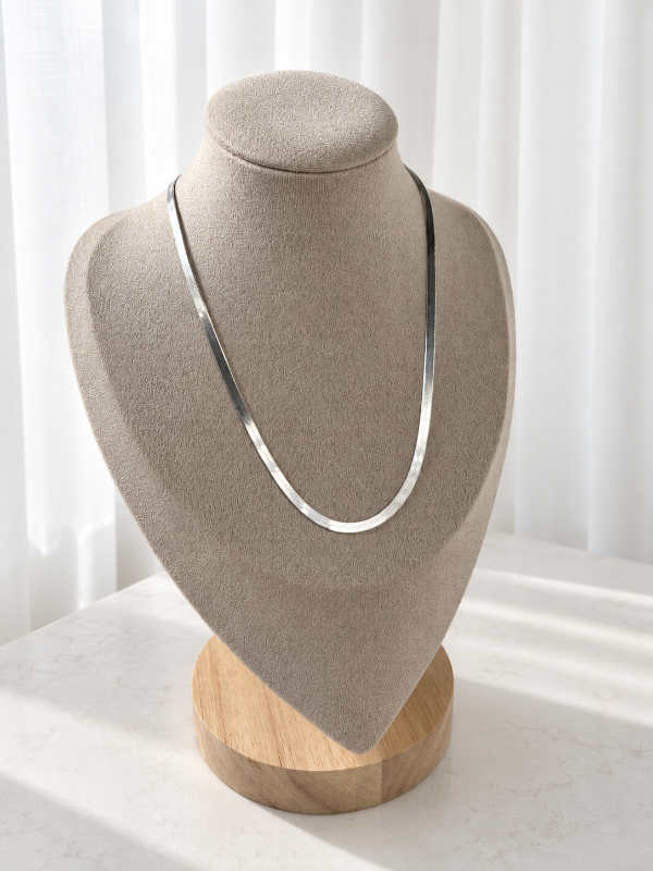 Producto - Cadena Tini diseñó chato plata 925 italiana (40cm) - 1