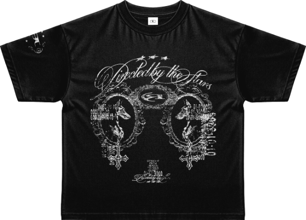 Producto - "HEAVEN" BLACK BOXY TEE