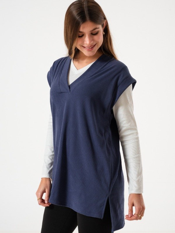 Producto - Chaleco Largo Darlon Brush (Art. 5711)