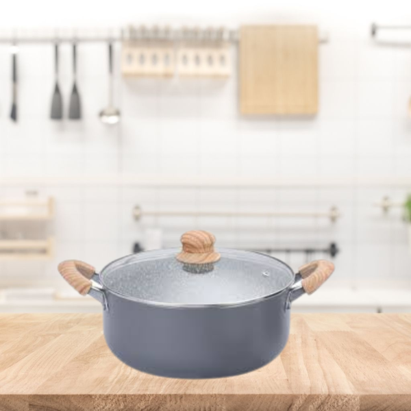 Producto - Cacerola 24cm cerámica granito antiadherente Hudson