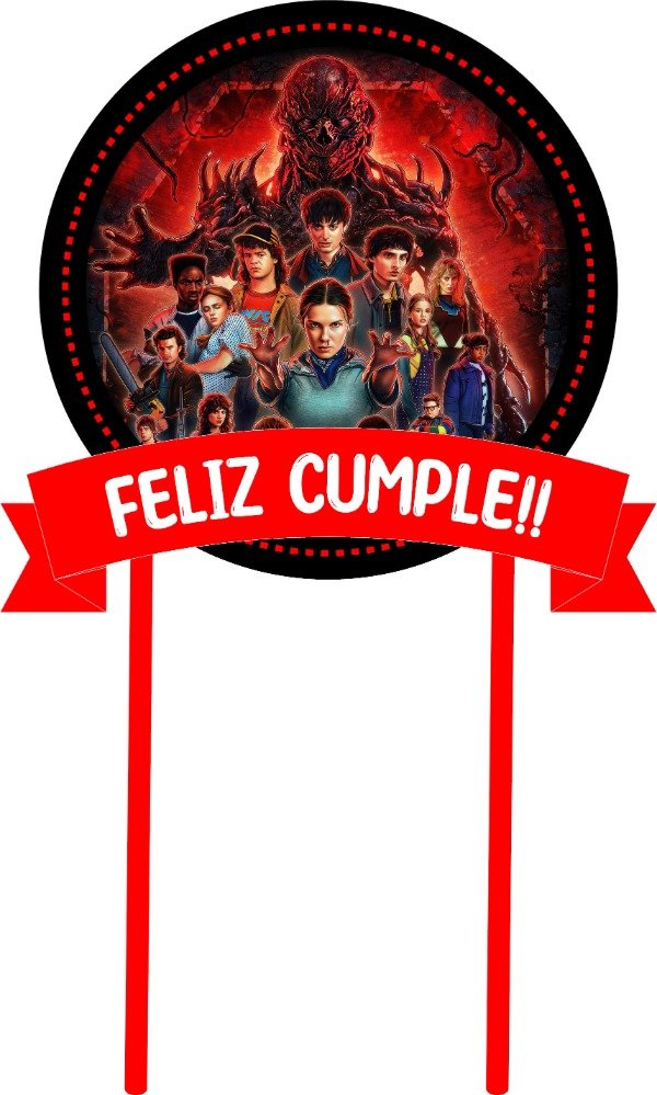 Producto - CAKE TOPPER STRANGER THINGS