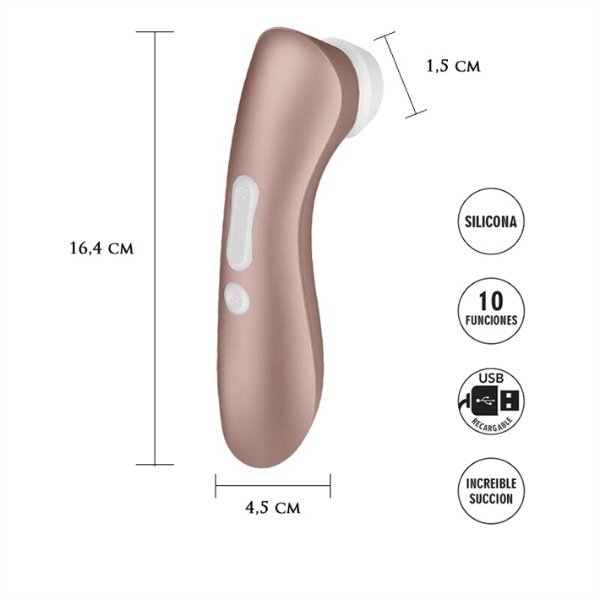 Producto - Pro 2+ Vibrador y Succionador de clitoris con carga USB