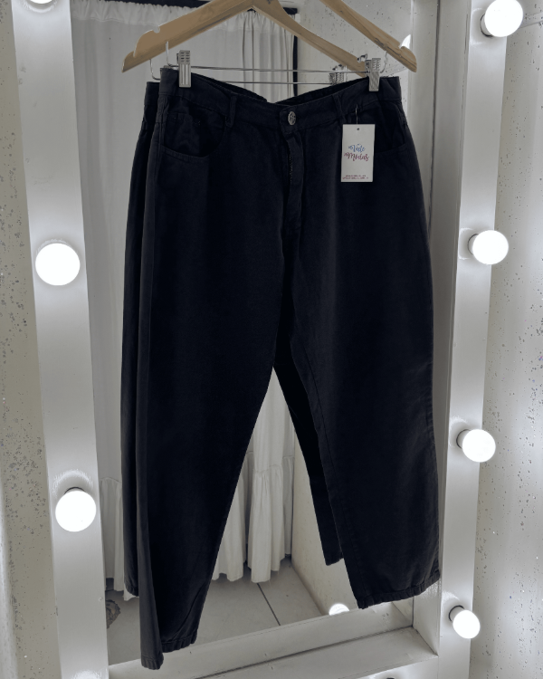 Producto - Jean Mom Negro Liso