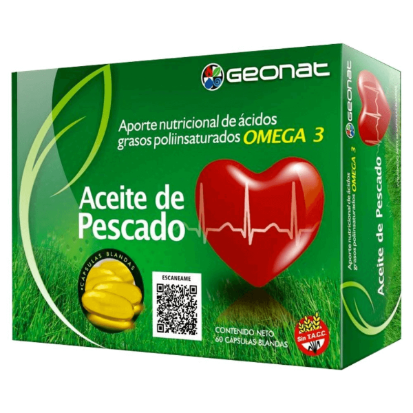 Producto - ACEITE DE PESCADO - GEONAT - 60 CAPSULAS