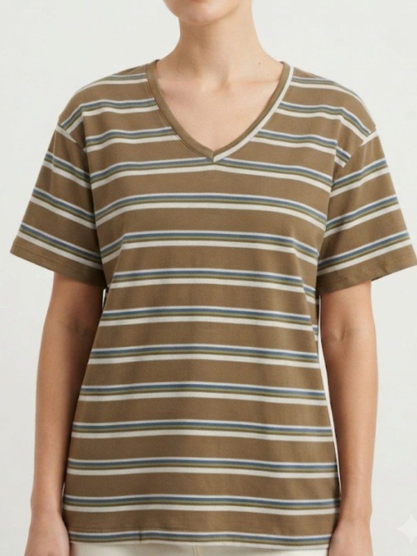 Producto - Remera Ancha V Rayado Davis (Art. 6215) - 0