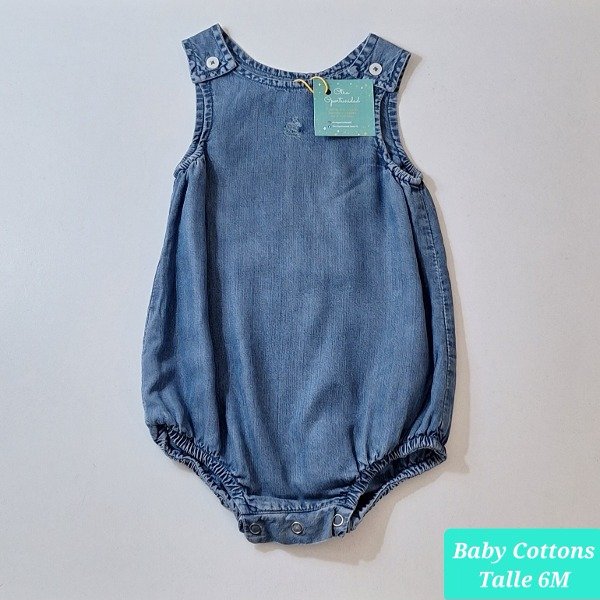 Producto - BABY COTTONS Bombachudo Jean Talle 6 Meses Bb Niña