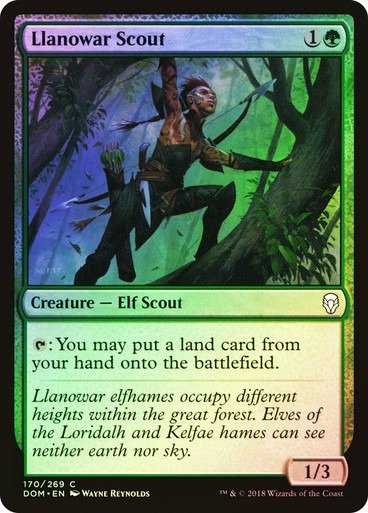 Producto - Llanowar Scout (Foil)