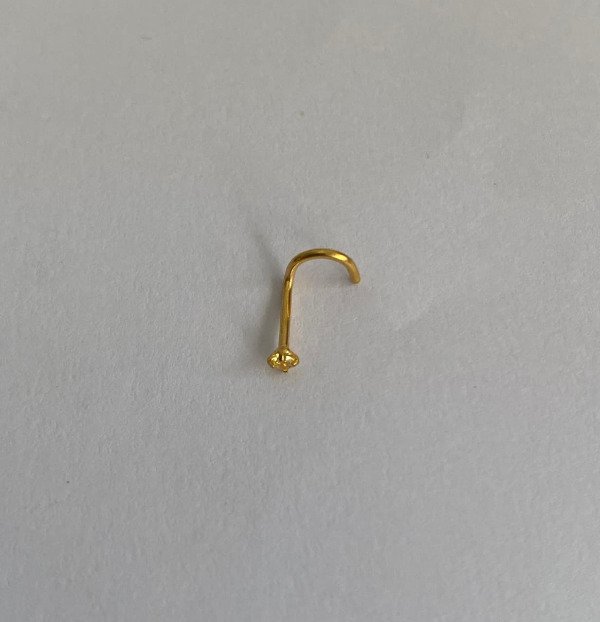 Producto - Nostril piedra engarzada dorado