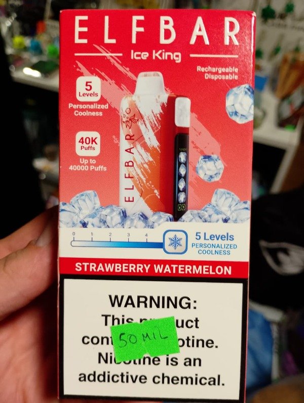 Producto - ELFBAR ICE KING - 40.000puff "STRAWBERRY WATERMELON"