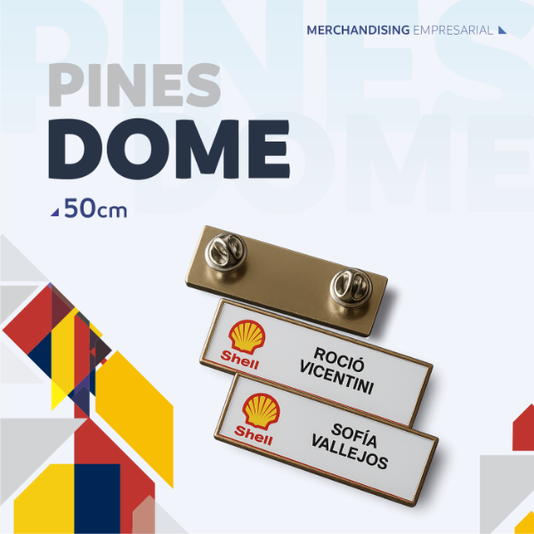 Producto - Pin Identificador Dome 50x20 mm
