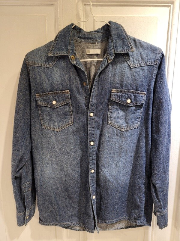 Producto - Camisa TIZA de jean azul Talle 14 años - PRECIO: 24X