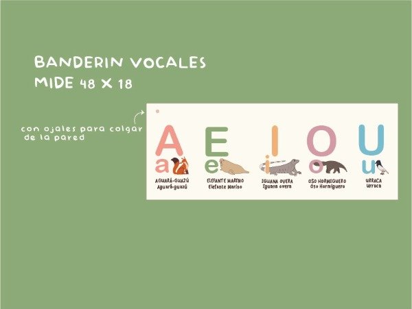 Producto - Banderin vocales
