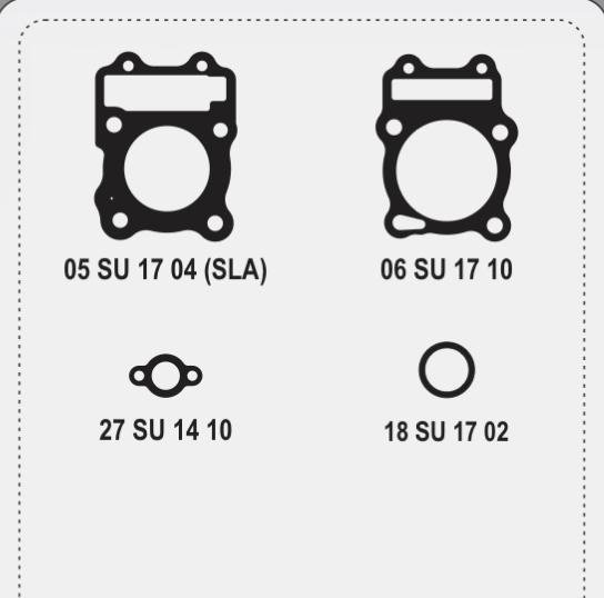 Producto - JUNTAS COMPLETA (CON ORING) SUZUKI GIXXER 150 - ALFA