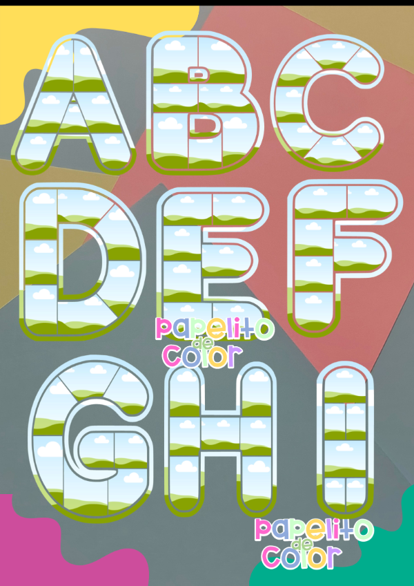 Producto - Abecedario Foto Collage completo 232