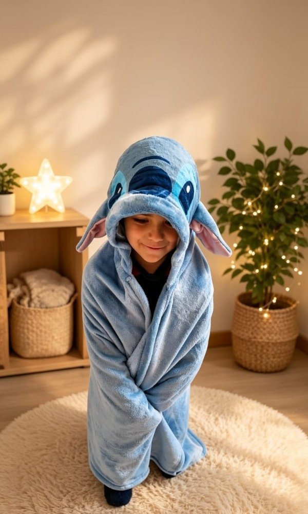 Producto - Mantas de Plush Con Capucha Infantil