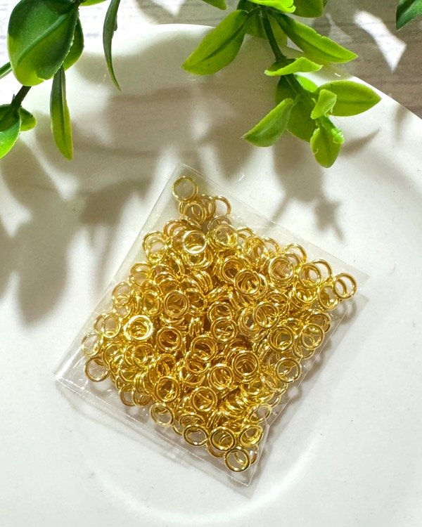 Producto - ARGOLLITA METAL DORADA 4MM