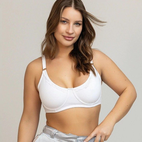 Producto - Art. 700-YEWEL-  Corpiño Reductor Algodón Con Puntilla con Aro T: Especial