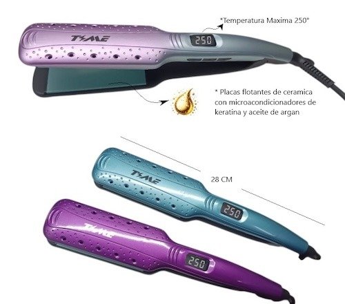 Producto - Plancha de Pelo Time (tecnología therapy keratin)