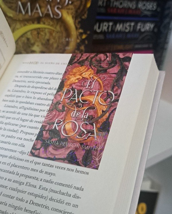 Producto - Marcapágina magnético holográfico - El pacto de la rosa