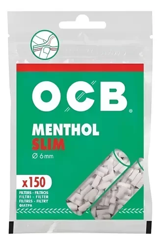Producto - Filtro OCB Slim Menthol 6mm.