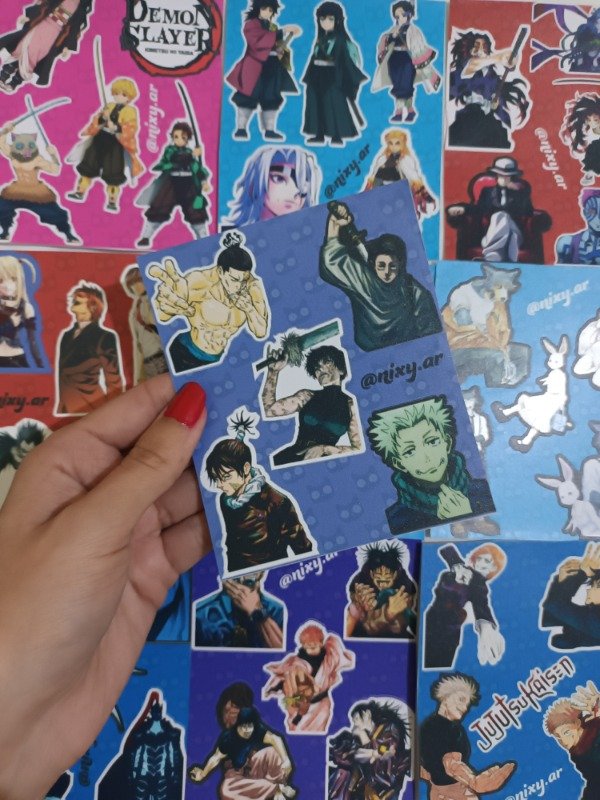 Producto - Plancha de stickers Jujustu Kaisen 2