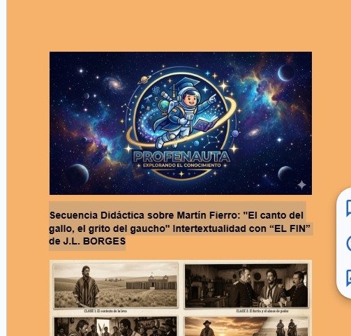 Producto - Secuencia Didáctica Martín Fierro más Intertextualidad con Borges El Fin
