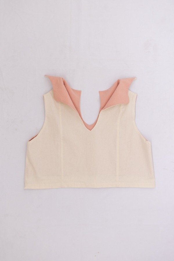 Producto - musculosa naranjo - natural y rosa