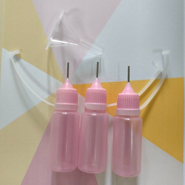 Producto - Botellas punta aguja más embudito rosa