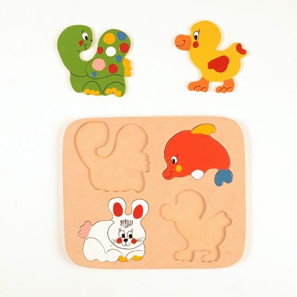 Producto - Rompecabeza Encastre Animales 4 piezas