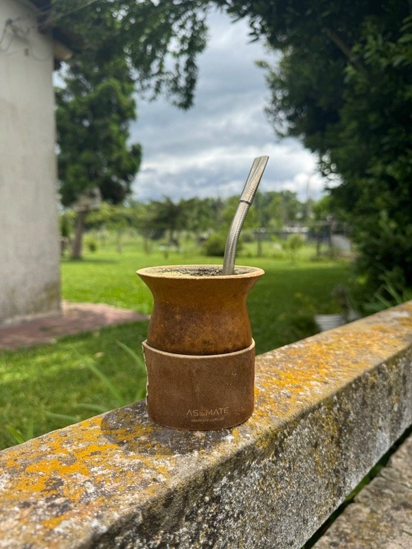 Producto - Mate Criollo de Calabaza con Base de Cuero