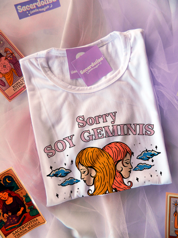 Producto - Remera Sorry, soy geminis