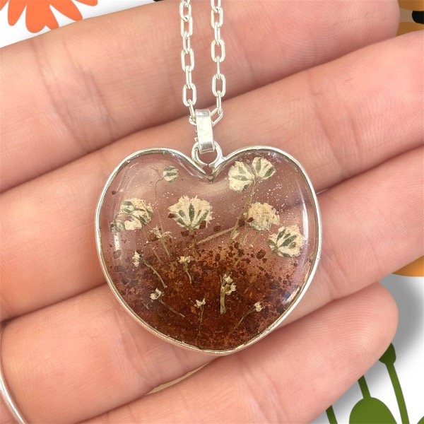 Producto - Gypsophila y zanahoria - Plata 925 - 3cm