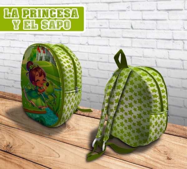 Producto - MOCHILA INFANTIL LA PRINCESA Y EL SAPO